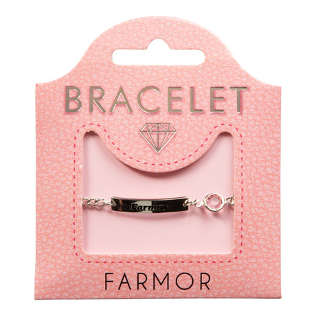 Personlig armbånd med tekst og glasskrystall | Gavetips