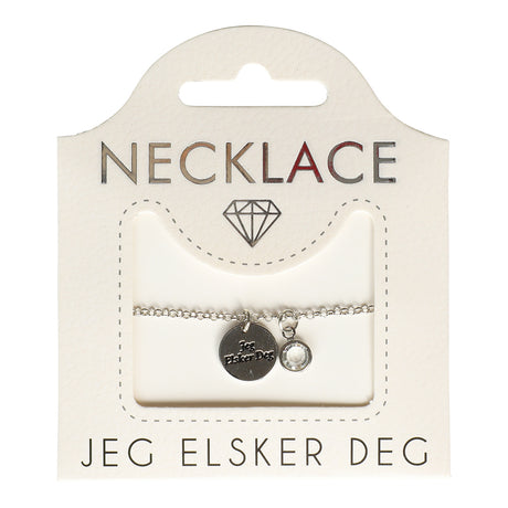 Personlig smykke med tekst og krystall | Gavetips