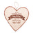 Personlig gave - Hjerteformet Treskilt for vegg og kommode
