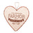 Personlig gave - Hjerteformet Treskilt for vegg og kommode