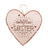 Personlig gave - Hjerteformet Treskilt for vegg og kommode