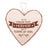 Personlig gave - Hjerteformet Treskilt for vegg og kommode