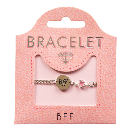 Personlig armbånd med tekst og glasskrystall | Gavetips