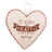 Personlig gave - Hjerteformet Treskilt for vegg og kommode