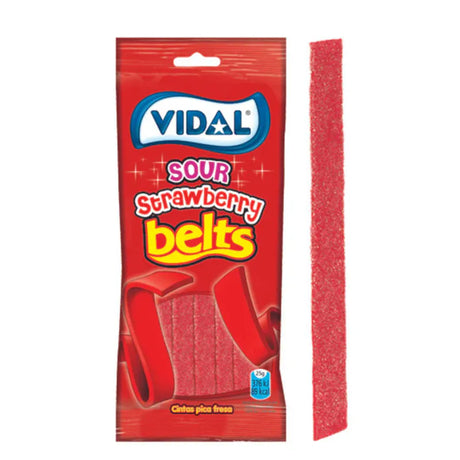 Vidal Sure Jordbær Belter 100g