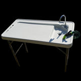 Fiske - / sløyebord m vask og spyleslange - Utekjøkken