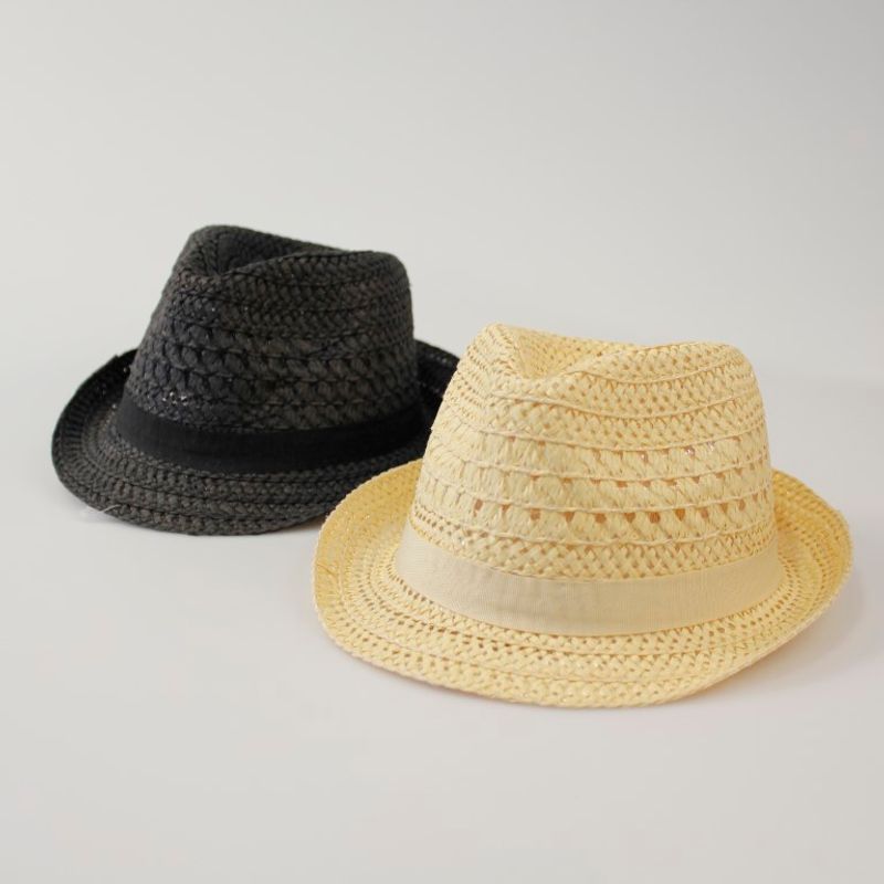 Stråhatt Barn | Solhatt med stil | To farger – Billigmarkedet