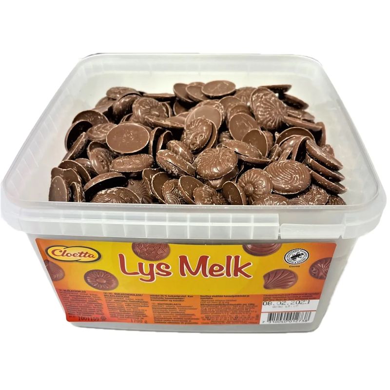 Cloetta Lys Melkesjokolade 1.7kg | Storpakk