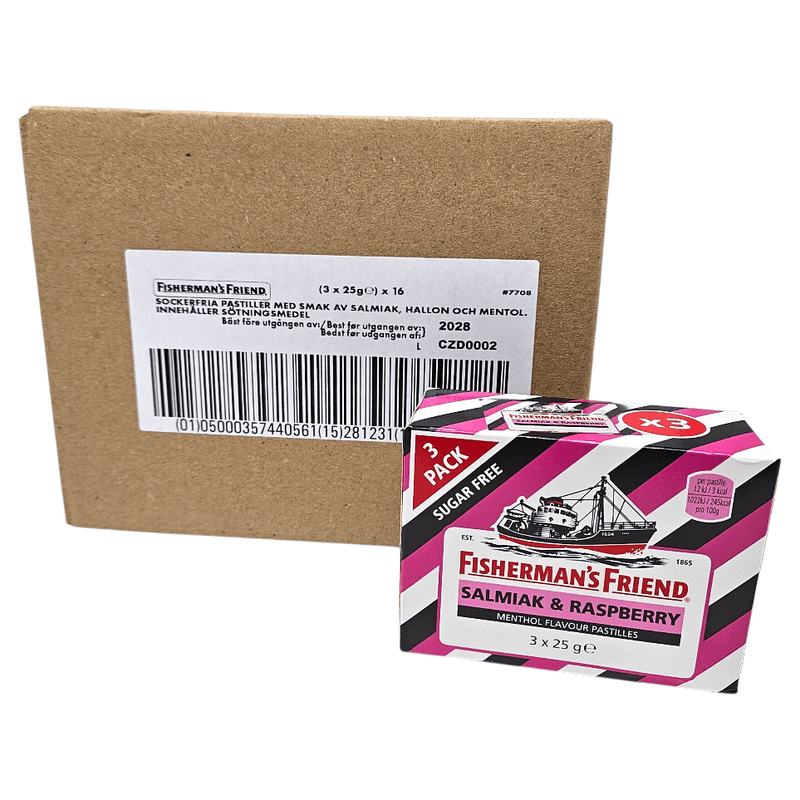 Fisherman's Friend Salmiak & Raspberry 16x3pk (48stk) | Storpakk ...
