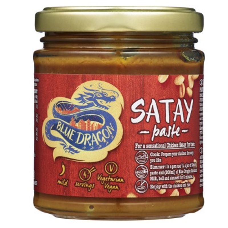 Blue Dragon Satay Paste 170g | Autentisk asiatisk peanøttsaus
