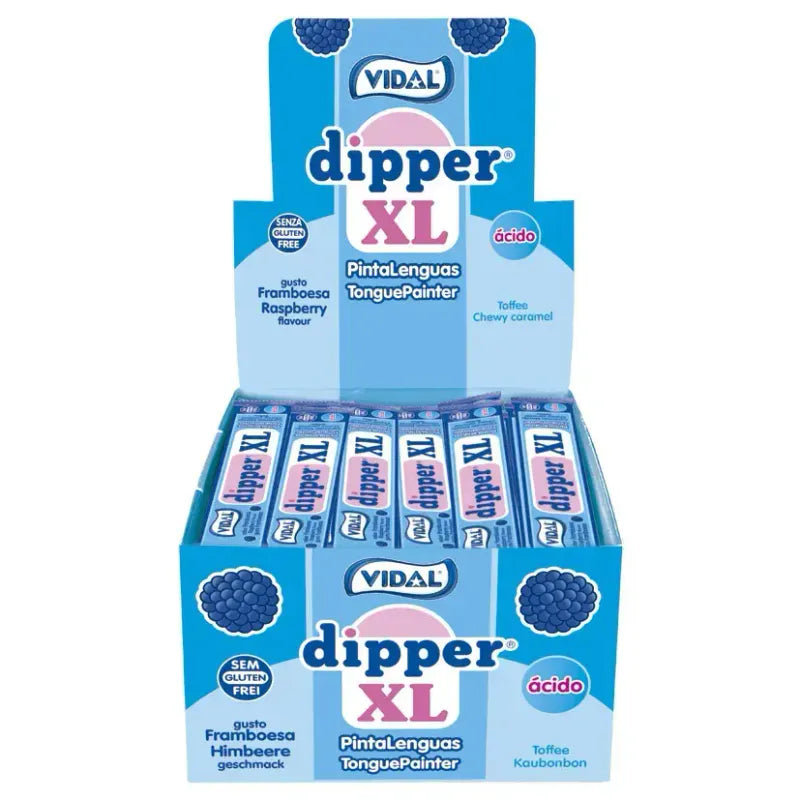 Vidal Dipper XL Blue Raspberry 100x10g – Billigmarkedet