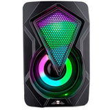 Gaminghøyttalere med RGB lys | No Fear kompakte PC - høyttalere