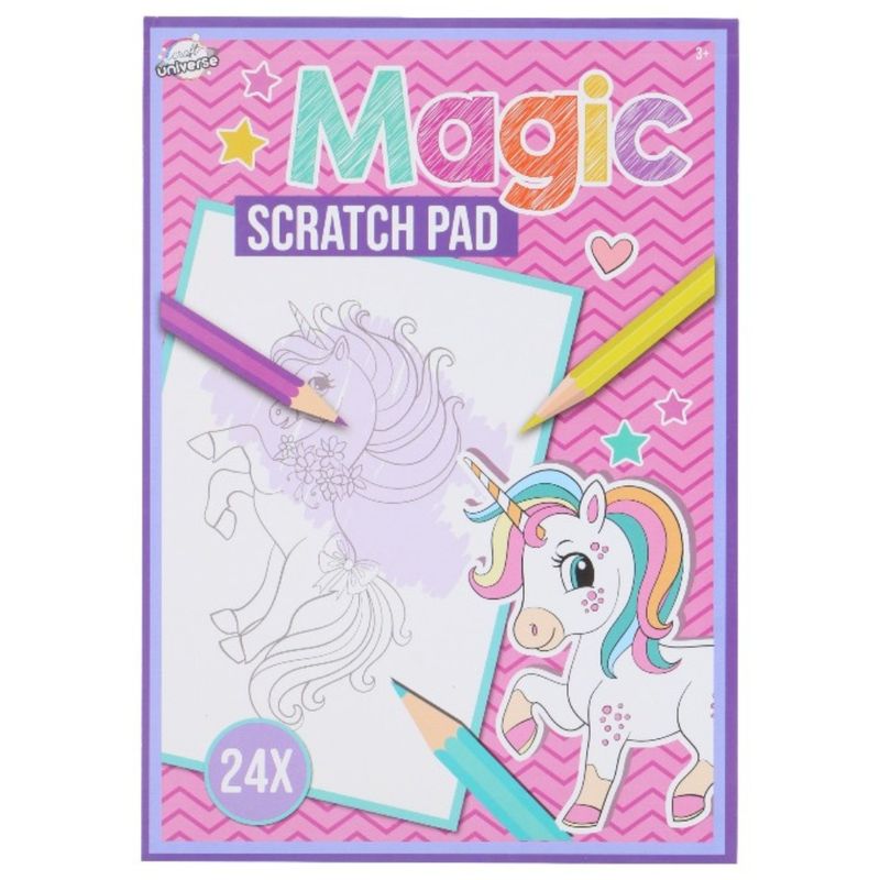 Magic Scratch Pad 24 sider A5 | 6 ulike varianter – Billigmarkedet