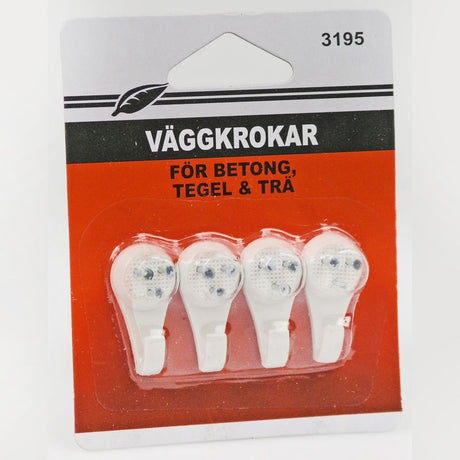 Veggkroker 4 - pk 3cm