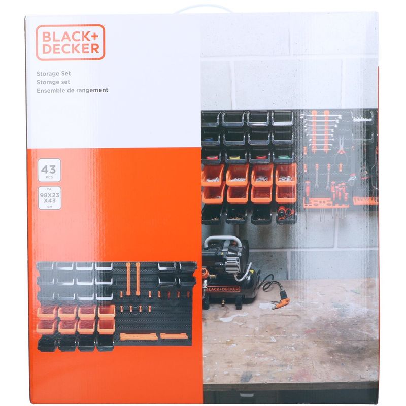 Black+Decker Oppbevaringssett 43 deler