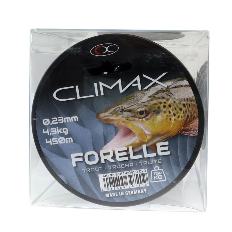 Sene Climax Sp. Ørret 0,23mm 4,3kg, 450m Lys blå
