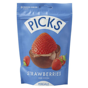 Frysetørkede Jordbær I Sjokolade | Picks Strawberries 90g