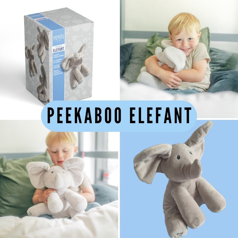 Interactive Peekaboo - elephant | Moving ears &amp; music