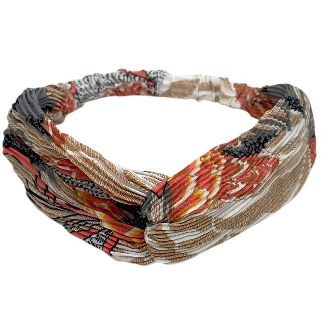 Beauty hårbånd i høstfarger med flette | Mykt og elastisk