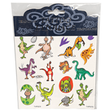 Midlertidige Tatoveringer Dinosaur Glitter | 3ass