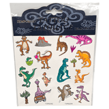 Midlertidige Tatoveringer Dinosaur Glitter | 3ass