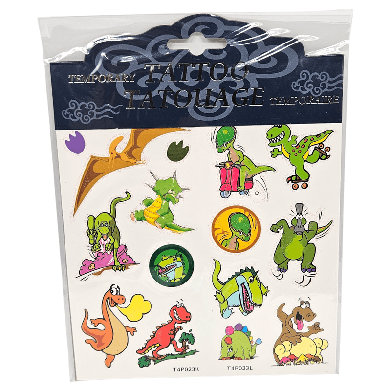 Midlertidige Tatoveringer Dinosaur Glitter | 3ass