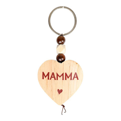 Nøkkelring i tre hjerte Mamma | Personlig gave