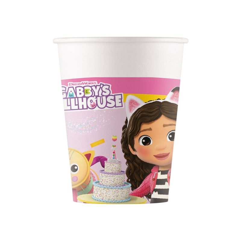 Gabby's Dollhouse - Cardboard cups 8 pcs