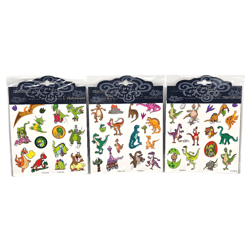 Midlertidige Tatoveringer Dinosaur Glitter | 3ass