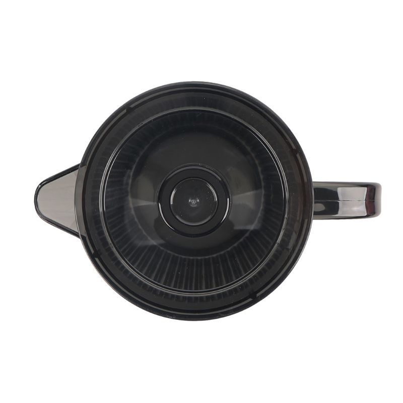 Stripe Vannmugge 1,5L | Sotet grå plast | Med lokk og håndtak