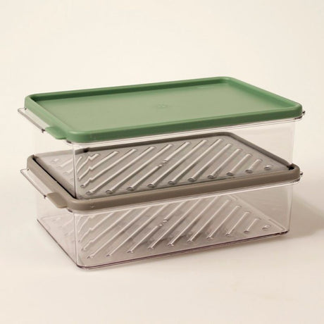 Påleggsboks lufttett 21x13x5,5cm | Kjøleskap organisering