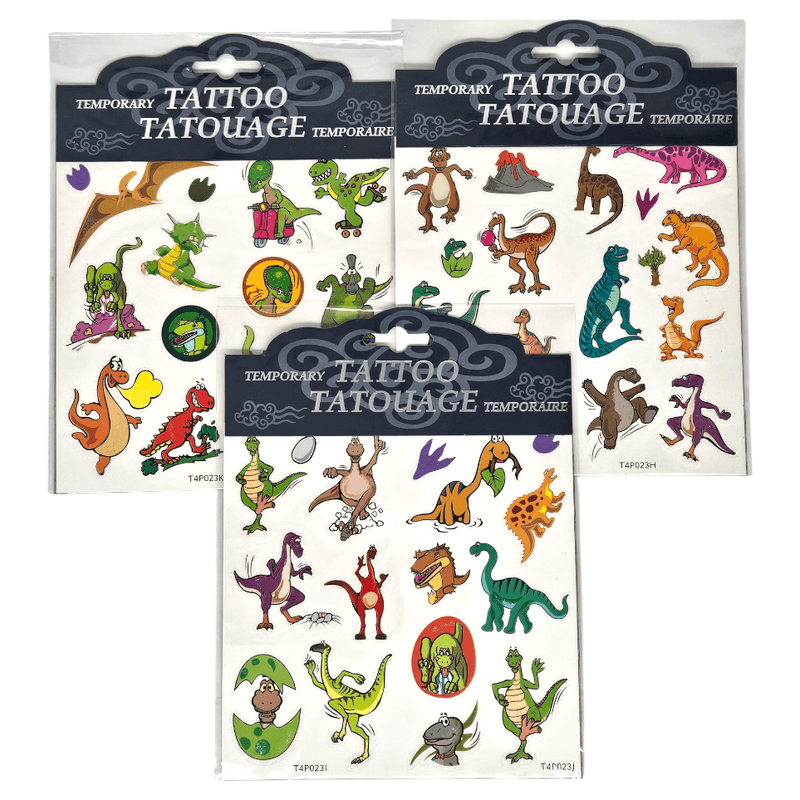 Midlertidige Tatoveringer Dinosaur Glitter | 3ass