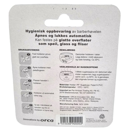 Holder Til Barberhøvel Med Sugekopp
