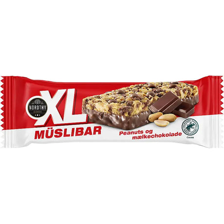 Nordthy Müslibar peanøtt/melkesjokolade 50g