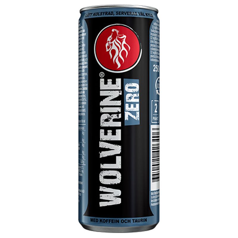 Wolverine energidrikk Zero Original 25cl