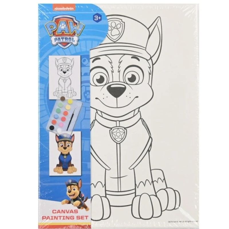 Paw Patrol malesett på lerret | 4 varianter