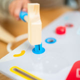 Wooden tool table with 15 parts | Perfect for little craftsmen