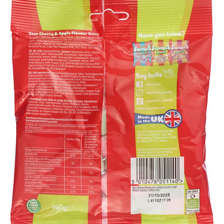 Swizzels Squashies Sour Cherry &amp; Apple 140g