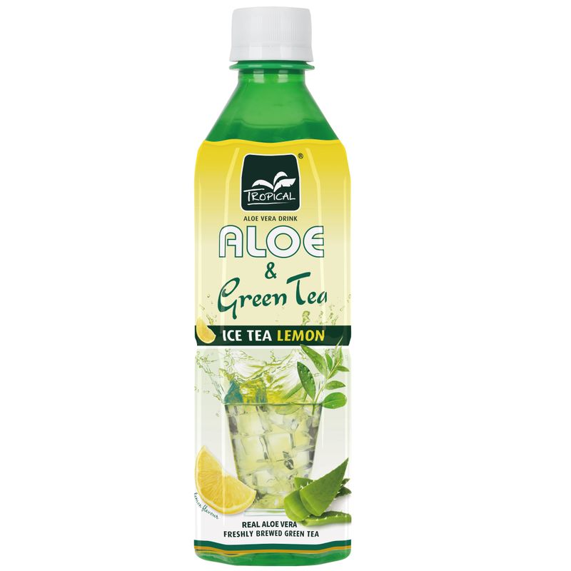 Tropical Aloe Vera Green Tea lemon 500ml