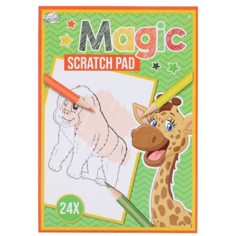 Magic Scratch Pad 24 sider A5 | 6 ulike varianter – Billigmarkedet