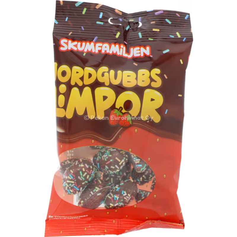 Skumfamiljen Jordbærskum med sjokoladetrekk 70g