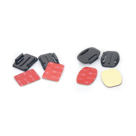 4pk Sticky Mounts/Flate&Kurvede Fester