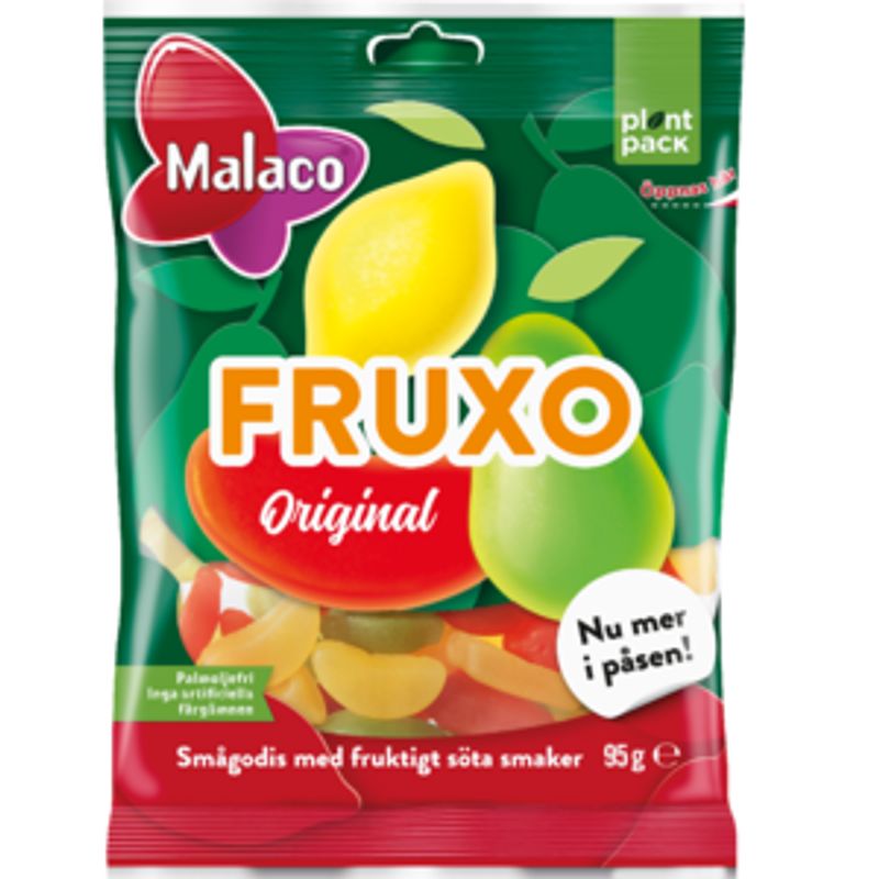 Malaco Fruxo 28x95g | Klassisk fruktgodteri storpakk – Billigmarkedet