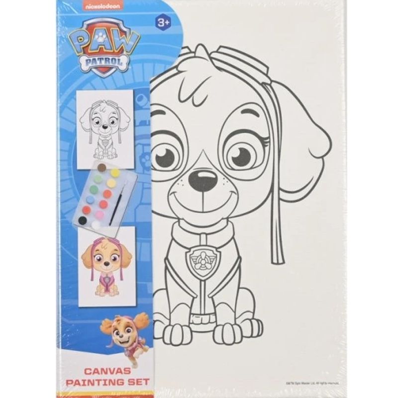 Paw Patrol malesett på lerret | 4 varianter