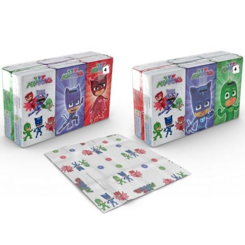 Pysjheltene lommetørkle 6pk | 4 - lags papir | 9 ark per pakke