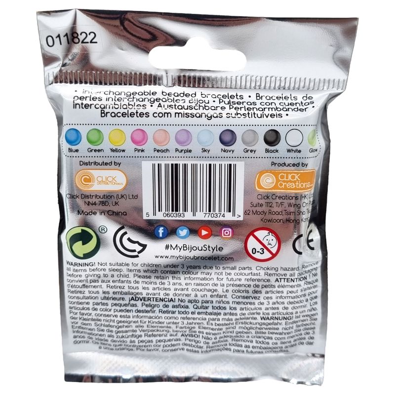 10pk Bijou Vennskapsarmbånd (Storpakk)