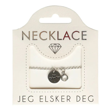 Personlig smykke med tekst og krystall | Gavetips