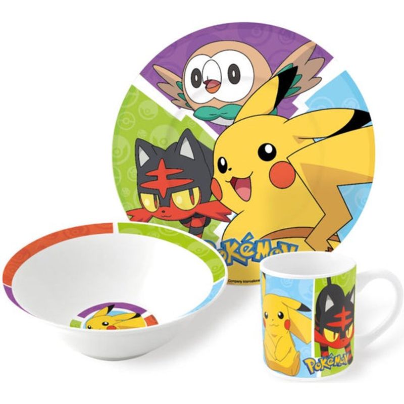 Pokemon Dinner Set 3 Pieces Ceramic – Billigmarkedet