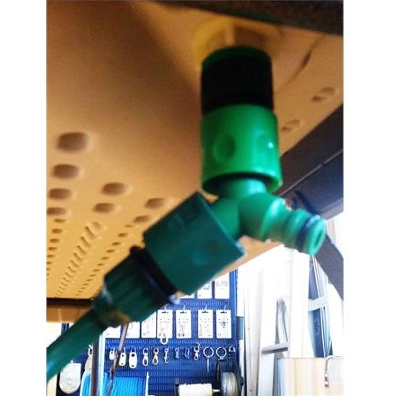 Fiske - / sløyebord m vask og spyleslange - Utekjøkken