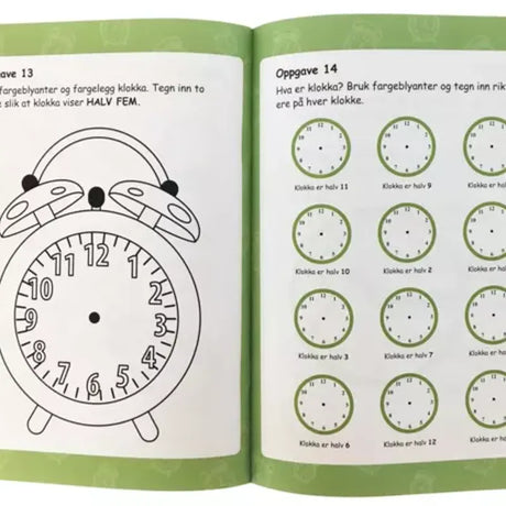 Aktivitetsbok - Jeg lærer klokka